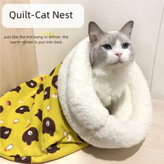 Cozy cat sleeping bag