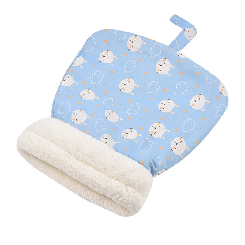 Cat sleeping bag in blue